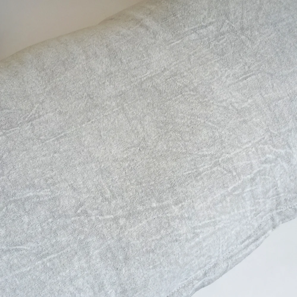 Gorgeous Muted Blue Grey Denim Batik Floral Style Long Bolster Pillow 16